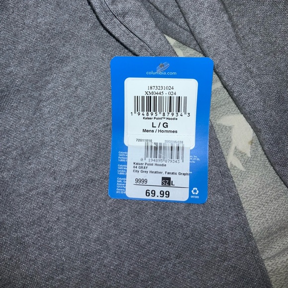 Columbia Men’s Hoodie NWT. Men’s Large. - Picture 4 of 6
